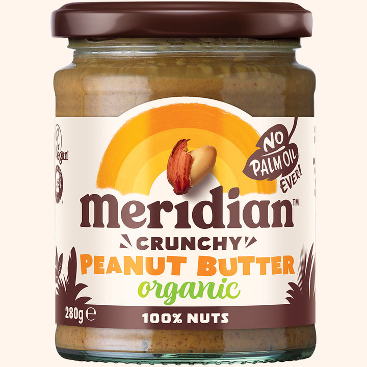 Meridian Organic Crunchy Peanut Butter 280g – Natural Larder Collective