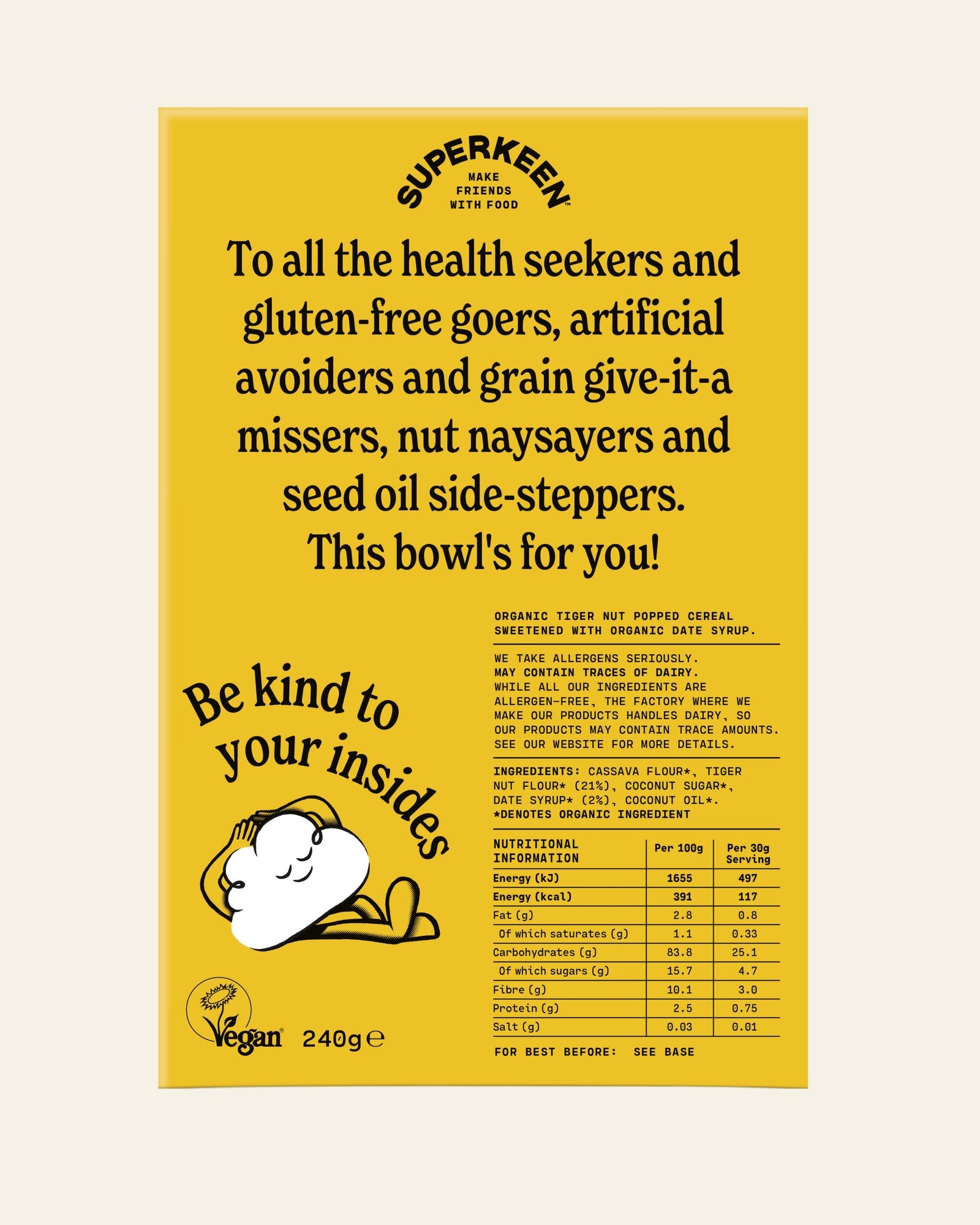 Super Keen The Original Organic Popped Cereal