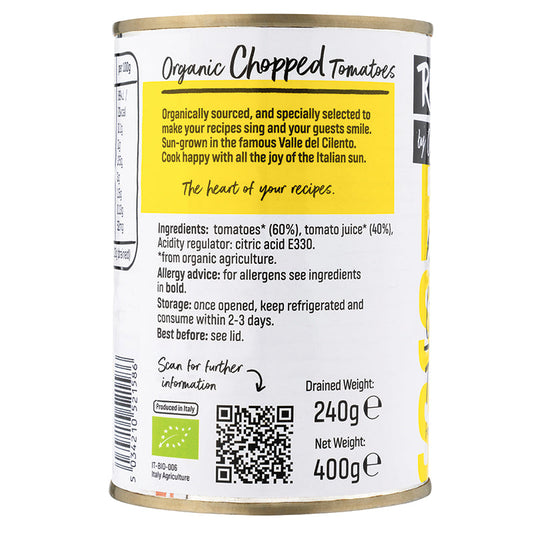 Organico Realfoods Organic Chopped Tomatoes 400g