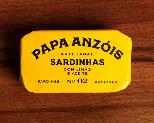 Papa Anzois Sardines with olive oil and lemon 120g