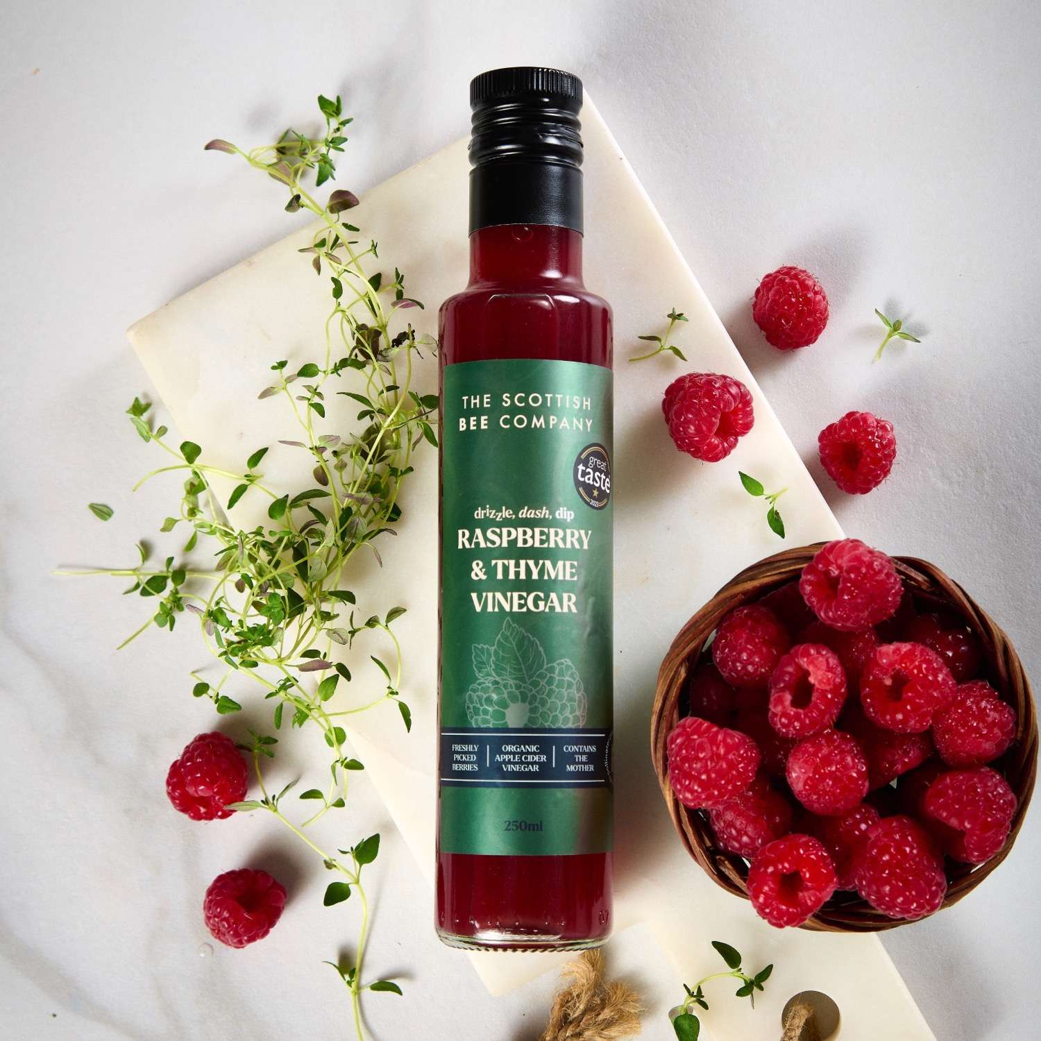 Scottish Bee Company Raspberry & Thyme Vinegar