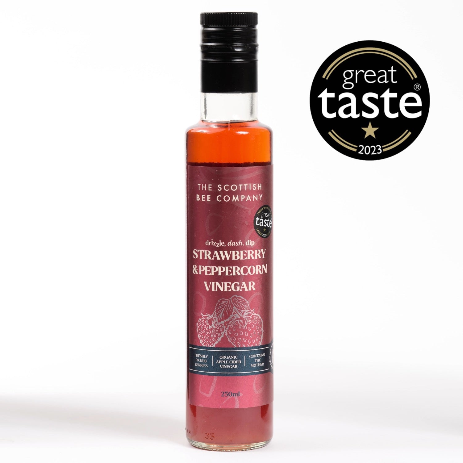 Scottish Bee Company Strawberry & Peppercorn Vinegar